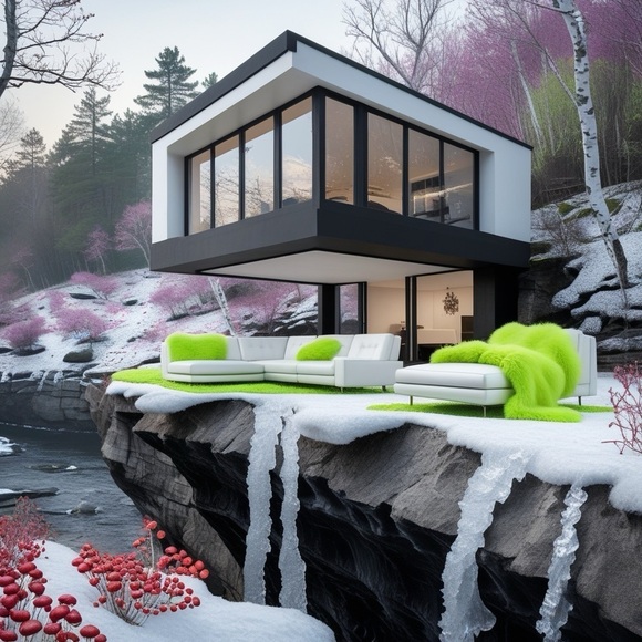 HANDCRAFTED digital art by Sinta Spector high quality decor color print NWT - Picture 1 of 6